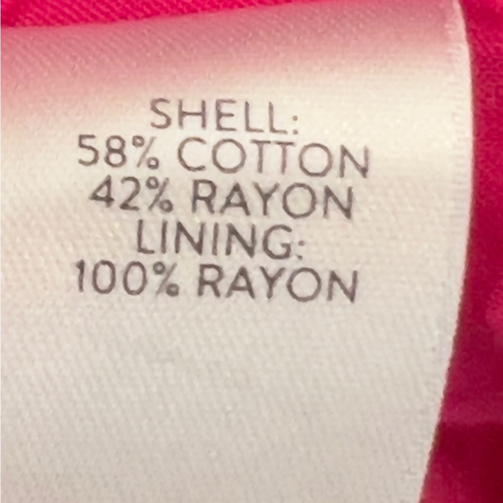 J. Jill Womens Hot Pink Button-Front Tiered Peasant Dress Size Medium - Picture 3 of 14